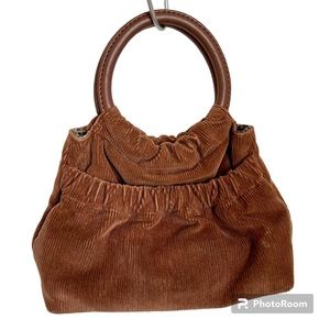 Brandy Melville Brown Corduroy Bag